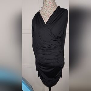 H&M Black One Shoulder Dress
